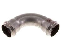 Raccord à sertir coudé 90deg - 35mm Femelle - Acier inoxydable