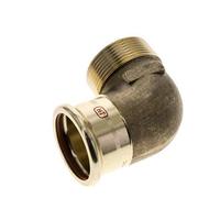 Raccord à sertir coude 90deg - 42mm Femelle & R 1-1/2'' Mâle - Alliage de cuivre