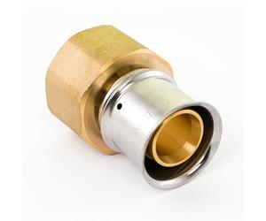 Raccord à sertir multicouche - taraudage femelle - laiton - 40 x 49 mm MULTITUBO