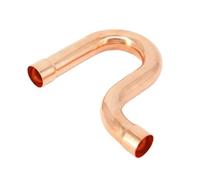 Raccord à souder, alimentation en bout, cuivre, retour en forme de P, compensateur de courbure, serpent immergé, unité de réfrigération, climatisation(12.7mm x 1.0mm)