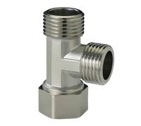 Raccord à trois voies de 1,27 cm, connecteur adaptateur à 3 voies, utilisé pour les vannes d'angle, les toilettes, les pulvérisateurs, les bras de douche, les chauffe-eau sous évier, les machines à