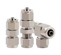 Raccord à trois voies for tuyau d'air en acier inoxydable 304, verrouillage rapide, boucle femelle, PE PM PU6/12 mm, 1 pièce(PM10)