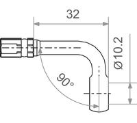 Raccord à vis Banjo Varioflex argent Trw M10 90° Mv10d90a