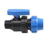 Raccord à vis en polypropylène pour tuyau d'eau potable avec filetage mâle pour application de filetage BSP dans le jardinage et la production agricole (32 mm x 2,5 cm)