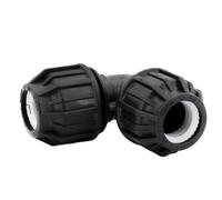 Raccord à vis H2O-Flex® à angle de 90°, en polypropylène (PP), 25 mm, pour tuyaux en PE, certifié DVGW