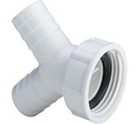 raccord à vis pour tuyau Viega 109530 G 2000 x 20-24 mm, 45°, pour 2 raccords de tuyau d'eaux usées