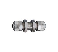 Raccord à vis Schott M7 x 0,75 pour tuyau 5/3 mm, SW 9, pression de travail max. 18 bar, laiton nickelé