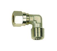 Raccord à visser d'angle R 1/2 A - Diamètre extérieur du tube : 10 mm SW 15 - Pression de fonctionnement max. 60 bar - Température max. 150 °C - MS vern.