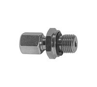 Raccord à visser droit - Densité souple - G 1/2 A - Diamètre extérieur : 12 mm - PN max. 315 bar - SW1 22 - SW2 27 - Acier galvanisé
