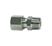 Raccord à visser droit R 3/8, diamètre extérieur 10 mm, PN max. 315 bar, acier inoxydable 1.4571