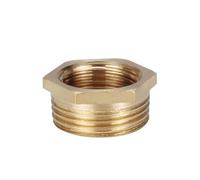 Raccord adaptateur BSP en laiton à joint métallique hexagonal, douille hexagonale réductrice mâle vers femelle, 1 pièce(1INCH*1/2INCH)