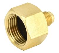 Raccord Adaptateur en Laiton R134A, Adaptateur de Réservoir de Réfrigérant en Laiton R134A Adaptateur de Raccord R32, Adaptateur de Réfrigérant de Climatisation W21 à 1/4SAE,