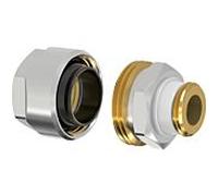 raccord adaptateur Flamco Plus F13078 G 2000 /2 M x 2000 /2", pour tube noir, pour laiton nickelé