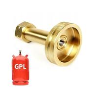 Raccord Adaptateur pour Remplissage de Bouteille Gaz Liquide Camping :: avec Joint :: GPL Propane Butane 6 11 13 18kg Reservoir W21,8 21,8mm :: Long, Pratique!