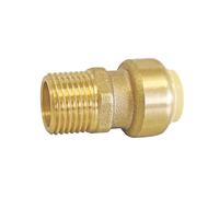 Raccord adaptatif à emboîter en laiton Somatherm 14mm x 15/21 - 1/2"