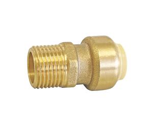 Raccord adaptatif à emboîter en laiton Somatherm 16mm x 15/21 - 1/2"