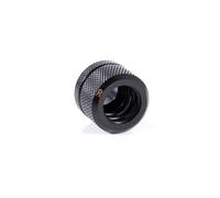 Raccord Alphacool 17551 Noir, Laiton, Filetage 1/4", Diamètre 2.2cm, Profondeur 22.2mm, pour Système de Refroidissement Liquide PC, 37g