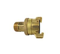 Raccord AquaCraft 1001000046 avec filetage mâle et contre-écrou en laiton, filetage mâle 1" (extérieur environ 33 mm)