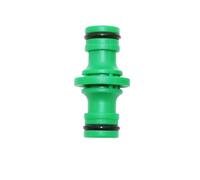 Raccord Aquastop pour tuyau 5Pcs 2-Way 3-Way Nipple Connectors 16mm Green For 1/2" Pipe Garden Irrigation Car Washing(2-way Nipple Joint)