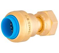 Raccord automatique universel Ø15 femelle tournant 12x17 (3/8) TOUT PUSH