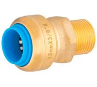 Raccord automatique universel Ø15 mâle 12x17 (3/8) TOUT PUSH