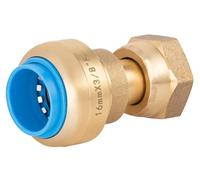 Raccord automatique universel Ø16 femelle tournant 12x17 (3/8) TOUT PUSH