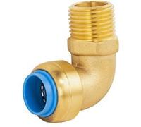 Raccord automatique universel coude Ø20 mâle 20x27 (3/4) TOUT PUSH