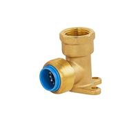 Raccord automatique universel coude applique Ø16 femelle 15x21 (1/2) TOUT PUSH