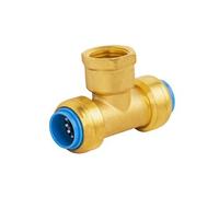 Raccord automatique universel té Ø16 femelle au centre 20x27 (3/4) TOUT PUSH