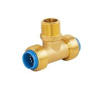 Raccord automatique universel té Ø16 mâle au centre 20x27 (3/4) TOUT PUSH