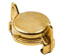 Raccord Aveugle Universel - Système Geka en Laiton Brut - Bouchon de Sécurité pour Fermeture Étanche de Raccords Rapides dans Systèmes d’Arrosage, Eau Potable et Applications Industrielles