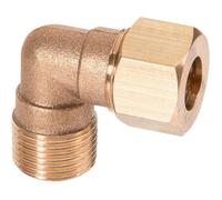 Raccord bicône coudé laiton M 3/8" Ø 10 mm Thermador