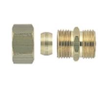 Raccord bicône droit laiton - M 3/8 - Ø 12 mm - Riquier