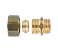 Raccord bicône droit laiton M 3/8" Ø 8 mm Thermador