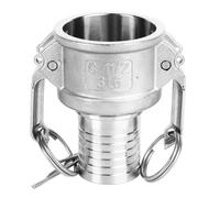 Raccord Camlock en acier inoxydable à installation rapide, raccord de tuyau de verrouillage à came femelle de 1,5 pouces pour le raccordement de tuyaux, l'entretien de la voiture,