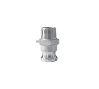 Raccord camlock male - embout fileté male en inox - Type F - Ø A: 1''____Ø B: 1''