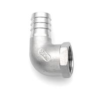 Raccord cannelé 90 degrés en acier inoxydable 304 8, 10, 12, 14, 15, 16, 20, 25 mm, BSPT mâle femelle 1/8" 1/4" 1/2" 3/4" 1"(Female elbow,32MM_1-1/2")