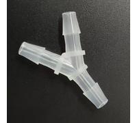 Raccord cannelé de tuyau en plastique de Type Y, adaptateur barbelé égal à 3 voies for machines de laboratoire et alimentaires, paquet de 25(4.8mm 3/16inch)