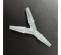 Raccord cannelé de tuyau en plastique de type Y - Adaptateur barbelé égal à 3 voies for usage alimentaire, laboratoire et industriel - Lot de 25(4mm 5/32inch Extended)