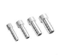 Raccord cannelé en aluminium pour tuyau de climatisation 8 mm, 10 mm, 13 mm | Aluminium robuste, tailles 8/10/13/15 mm, design soudé, connexion sécurisée sans fuite, réparation de tuyaux CA automobile