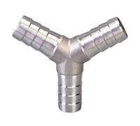 Raccord cannelé en forme de Y en acier inoxydable de 19 mm, connecteur barbelé à 3 voies pour air, eau, huile, carburant et gaz pour tuyaux d'eau et tuyaux souples