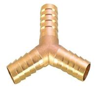Raccord cannelé en laiton à 3 voies en forme de Y, for rénovation domiciliaire, connecteur cannelé en cuivre, adaptateur de coupleur(4mm Barb)