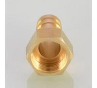 Raccord cannelé en laiton de 3/4" pour raccord de tuyau fileté femelle BSP dans les systèmes fluides (14 mm)
