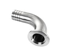 Raccord cannelé for tuyau d'aspiration KF16, KF25, KF40, KF50, coude à 90 degrés, en acier inoxydable SUS304, for brassage maison, 19, 25, 38, 45, 51, 57 mm(KF10 to Tube 14mm)