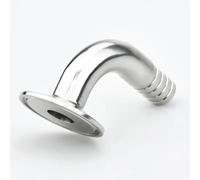 Raccord cannelé pour tuyau, Raccord de tuyau sanitaire à trois pinces, coude à 90 degrés SS304, plusieurs tailles(108mm x ferrule119)