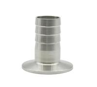 Raccord cannelé sanitaire en acier inoxydable 6-38 mm, 1 pièce, connecteur à crochet inversé 304/316L avec triple collier for produits alimentaires et laitiers(45mm x Ferrule 64,SS316L)