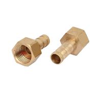 Raccord cannelé SOURCING MAP Raccord Cannelé BSPP G1/4 Femelle Filetage 8mm Tuyau Barbillon Laiton Coupleur Connecteur 2pcs