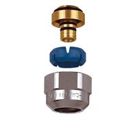 Raccord chromé auto-adaptable M23x1,5 Ø12-14 pour tube PER et multicouche 10 bar 5-75 °C - THERMADOR 681001