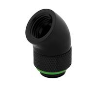 Raccord Corsair CX-9055002-WW - Laiton Noir - Filetage 1/4" - Adaptateurs Rotatifs 45° - Pour Système de Refroidissement Liquide (Lot de 2)