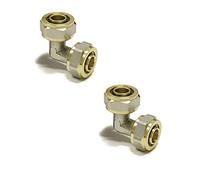 Raccord coudé 16 mm - 16 mm Compressio pour Pert-al-Pert ou Pex-al-Pex
